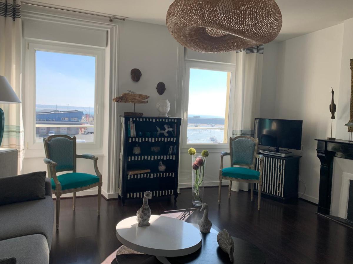 Appartement Villa Chausey, Vue Sur Le Port Granville Bagian luar foto