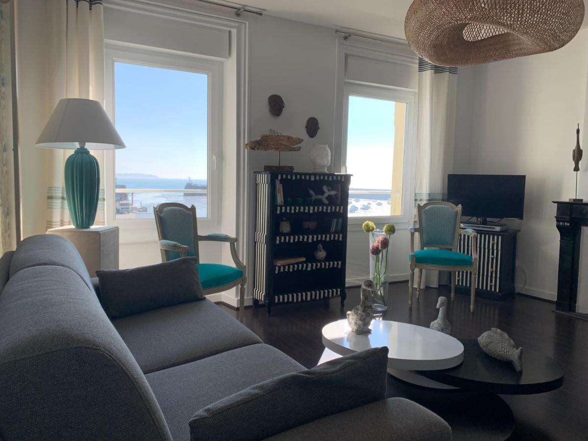 Appartement Villa Chausey, Vue Sur Le Port Granville Bagian luar foto